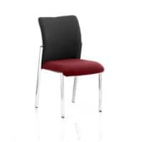 Dynamic Visitor Chair Academy Seat Ginseng Chilli Seat Black Back Without Arms Fabric