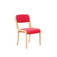 Dynamic Visitor Chair Madrid Seat Bergamot Cherry Without Arms Fabric