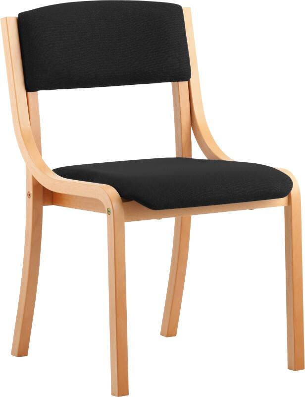 Dynamic Visitor Chair Madrid Seat Black Without Arms