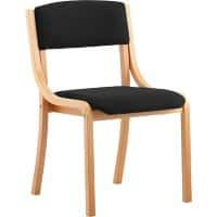 Dynamic Visitor Chair Madrid Seat Black Without Arms