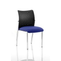 Dynamic Visitor Chair Academy Seat Stevia Blue Without Arms