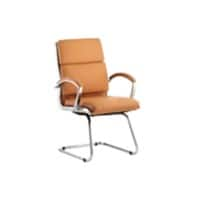 Dynamic Cantilever Chair Fixed Armrest Classic Tan