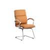 Dynamic Cantilever Chair Fixed Armrest Classic Tan