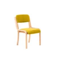 Dynamic Visitor Chair Madrid Seat Senna Yellow Without Arms Fabric