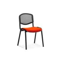 Dynamic ISO Stacking Chair Without Armrest  Seat Tabasco Orange 535 x 410 x 820 mm Pack of 4 Fabric