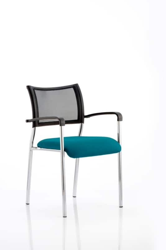 dynamic Brunswick Visitor Chair Fixed Armrest Maringa Teal 115 kg Brunswick 550 x 610 x 840 mm