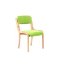 Dynamic Visitor Chair Madrid Seat Myrrh Green Without Arms Fabric