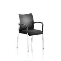 dynamic Academy Visitor Chair Fixed Armrest Black Academy 620 x 570 x 870 mm