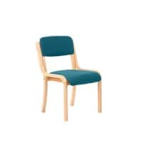 Dynamic Visitor Chair Madrid Seat Maringa Teal Without Arms Fabric