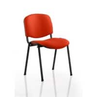 dynamic ISO Stacking Chair Without Armrest Seat Tabasco Orange 535 x 410 x 820 mm Pack of 4 Fabric