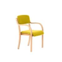 dynamic Madrid Visitor Chair Fixed Armrest Canary Yellow 115 kg Madrid 530 x 560 x 855 mm