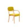 Dynamic Visitor Chair Fixed Armrest Madrid Seat Senna Yellow Fabric