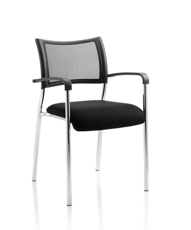 dynamic Brunswick Visitor Chair Fixed Armrest Black 115 kg Brunswick 550 x 610 x 840 mm