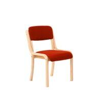 Dynamic Visitor Chair Madrid Seat Tobasco Red Without Arms Fabric