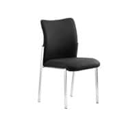 Dynamic Visitor Chair Academy Seat Black Without Arms Fabric