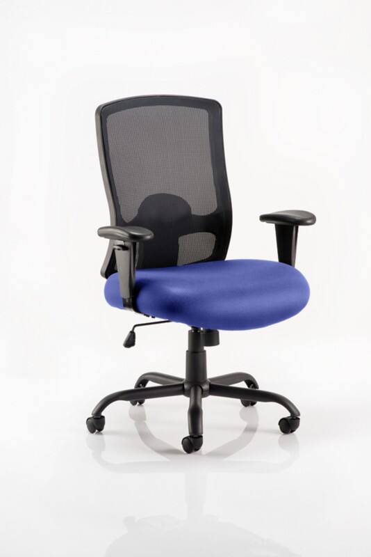 dynamic Portland Heavy Duty Chair Basic Tilt Fabric Height-Adjustable Armrest Blue 205 kg Portland HD 750 x 710 x 1,050 mm
