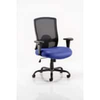 Dynamic Tilt & Lock Heavy Duty Chair Height Adjustable Arms Portland HD Stevia Blue Seat Without Headrest Medium Back