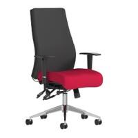 Dynamic Independent Seat & Back Posture Chair Height Adjustable Arms Onyx Ergo Bergamot Cherry Seat Without Headrest High Back