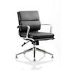 Dynamic Tilt & Lock Executive Chair Fixed Arms Savoy Executive Black Seat Without Headrest Medium Back