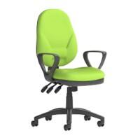 dynamic Eclipse XL III Operator Chair Permanent Contact Fabric Fixed Armrest Green 120 kg Eclipse Plus XL 670 x 670 x 1,000 mm