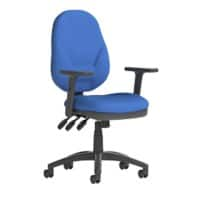 Dynamic Independent Seat & Back Task Operator Chair Height Adjustable Arms Eclipse Plus XL Blue Seat Without Headrest High Back