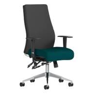 dynamic Onyx Ergo Posture Chair Permanent Contact Fabric Height-Adjustable Armrest Maringa Teal 135 kg Onyx Ergo 610 x 670 x 1,210 mm