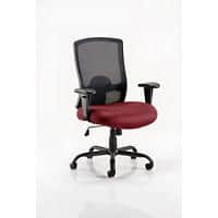 Dynamic Tilt & Lock Heavy Duty Chair Height Adjustable Arms Portland HD Ginseng Chilli Seat Without Headrest High Back