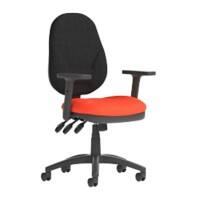 dynamic Eclipse XL III Operator Chair Permanent Contact Fabric Height-Adjustable Armrest Black, Red 120 kg Eclipse Plus XL 670 x 670 x 1,000 mm