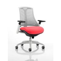 dynamic Flex Operator Chair Synchro Tilt Fabric Height-Adjustable Armrest Red 110 kg Flex 690 x 680 x 945 mm