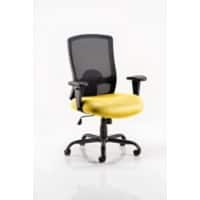 Dynamic Tilt & Lock Heavy Duty Chair Height Adjustable Arms Portland HD Senna Yellow Seat Without Headrest High Back