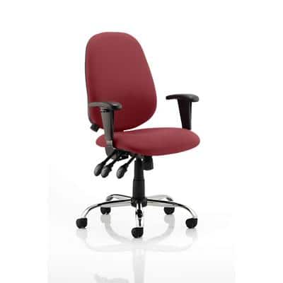Dynamic Independent Seat & Back Task Operator Chair Height Adjustable Arms Lisbon Ginseng Chilli Seat Without Headrest High Back