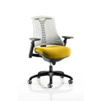 dynamic Flex Operator Chair Synchro Tilt Fabric Height-Adjustable Armrest Yellow 110 kg Flex 690 x 680 x 945 mm