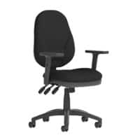 dynamic Eclipse XL III Operator Chair Permanent Contact Fabric Height-Adjustable Armrest Black 120 kg Eclipse Plus XL 670 x 670 x 1,000 mm