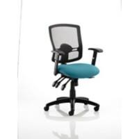 dynamic Portland Operator Chair Basic Tilt Mesh Fabric Height-Adjustable Armrest Black, Maringa Teal 125 kg Portland III 650 x 650 x 990 mm