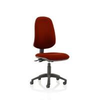 Dynamic Independent Seat & Back Task Operator Chair Without Arms Eclipse Plus XL Ginseng Chilli Seat Without Headrest High Back