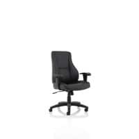 Dynamic Tilt & Lock Executive Chair Height Adjustable Arms Winsor Black Seat Without Headrest High Back