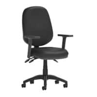 dynamic Eclipse III Operator Chair Permanent Contact Fabric Height-Adjustable Armrest Black 120 kg Eclipse III 600 x 600 x 970 mm