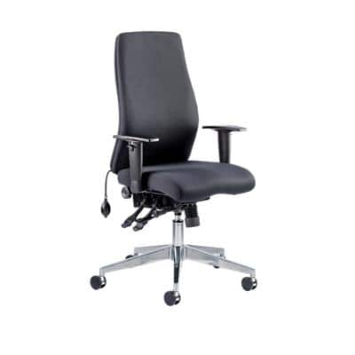 Dynamic Independent Seat & Back Posture Chair Height Adjustable Arms Onyx Black Seat Without Headrest High Back