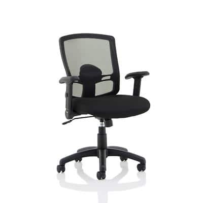 Dynamic Tilt & Lock Task Operator Chair Folding & Height Adjustable Arms Portland Black Seat Without Headrest Medium Back