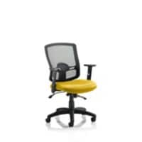 dynamic Portland Operator Chair Basic Tilt Fabric Height-Adjustable Armrest Black, Canary Yellow 125 kg Portland II 620 x 600 x 910 mm