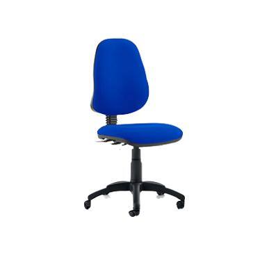 Dynamic Permanent Contact Backrest Task Operator Chair Without Arms Eclipse Plus Blue Seat Without Headrest High Back