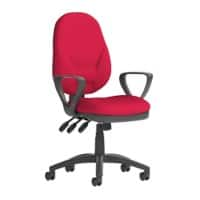 Dynamic Permanent Contact Backrest Task Operator Chair Loop Arms Eclipse Plus XL Bergamot Cherry Seat Without Headrest High Back