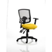 dynamic Portland Operator Chair Basic Tilt Mesh Fabric Height-Adjustable Armrest Black, Canary Yellow 125 kg Portland III 650 x 650 x 990 mm