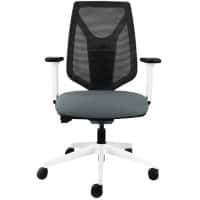 Office Chair Synchro Tilt Fabric 2D Armrest Dark Grey 150 kg ICU102W/PRESENT 495 x 510 x 1,020 mm