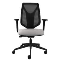 Office Chair Synchro Tilt Fabric 2D Armrest Grey 150 kg Ultra 495 x 510 x 1,020 mm