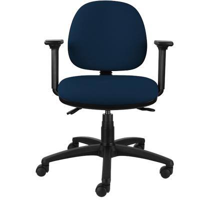 ENERGI-Plus Task Office Chair Adjustable Armrest Fabric Blue Medium Back