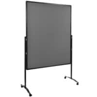 Legamaster PREMIUM PLUS Felt Noticeboard Magnetic Freestanding 126 (W) x 58 (D) x 196 (H) cm Aluminium Grey