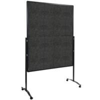 Legamaster PREMIUM PLUS Felt Noticeboard Freestanding 126 (W) x 58 (D) x 196 (H) cm Aluminium Anthracite