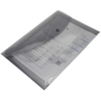 Rapesco Document Wallet A4 Press Stud PP (Polypropylene) 24.1 (W) x 0.2 (D) x 35.4 (H) cm Grey Pack of 5