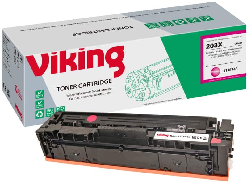 Viking 203X Compatible HP Toner Cartridge CF543X Magenta